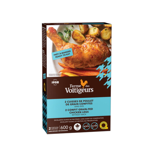 Ferme Des Voltigeurs Chicken Legs 2 Confit Grain-Fed 600 g