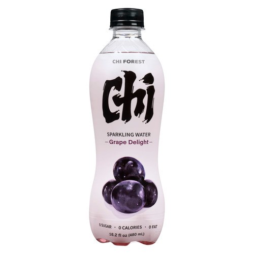 Genki Forest Sparkling Water Grape Delight 480 ml (bottle)