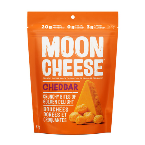 Moon Cheese Gluten-Free Crunchy Cheese Snack Bites Cheddar 57 g