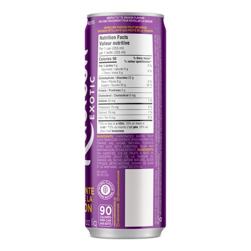 Rubicon Exotic Juice Sparkling Passion Fruit 4 x 355 ml (cans)