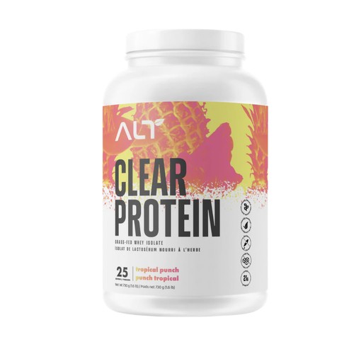 ALT Clear Protein Grass-Fed Whey Isolate Tropical Punch 730 g