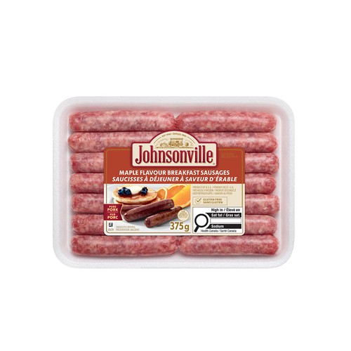 Johnsonville Frozen Pork Breakfast Sausage Maple 375 g