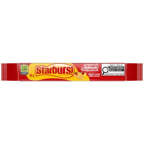 Starburst Chewy Candy Original Individually Wrapped Stick Pack 58 g