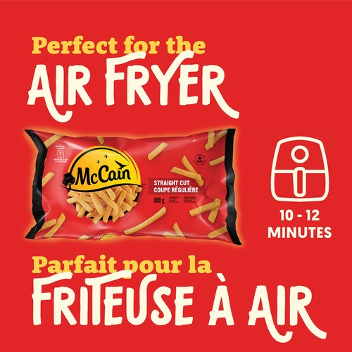 McCain Frozen French Fries Straight Cut 800 g