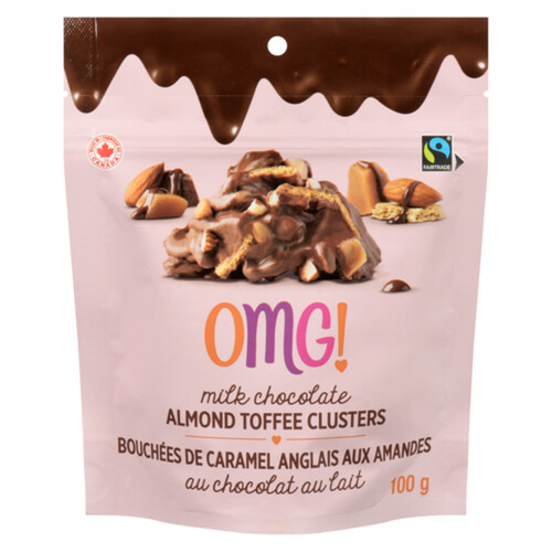 OMG! Milk Chocolate Cluster Almond Toffee 100 g