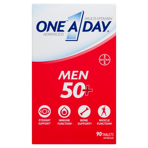 One A Day Mens 50+ Multivitamins 90 Tablets