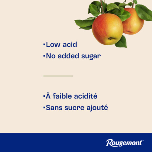 Rougemont No Sugar Added Low Acid Mellow Apple Juice 2 L