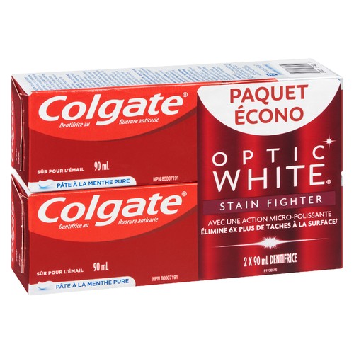 Colgate Stain Fighter Toothpaste 2 Pack 180 ml