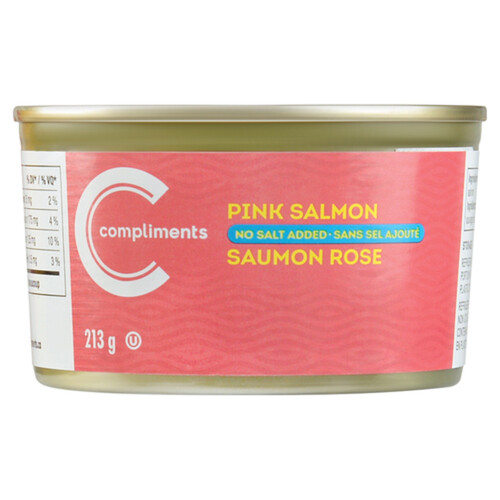 Compliments Pink Salmon No Salt Added 213 g