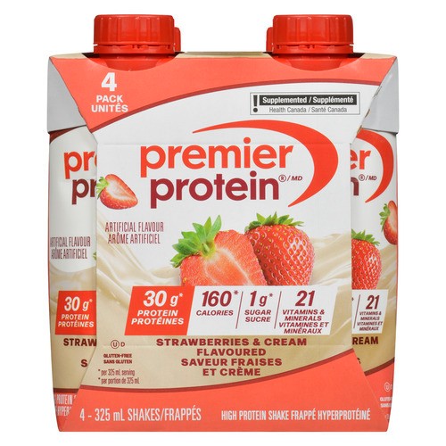 Premier Protein Shake Strawberries & Cream 4 x 325 ml