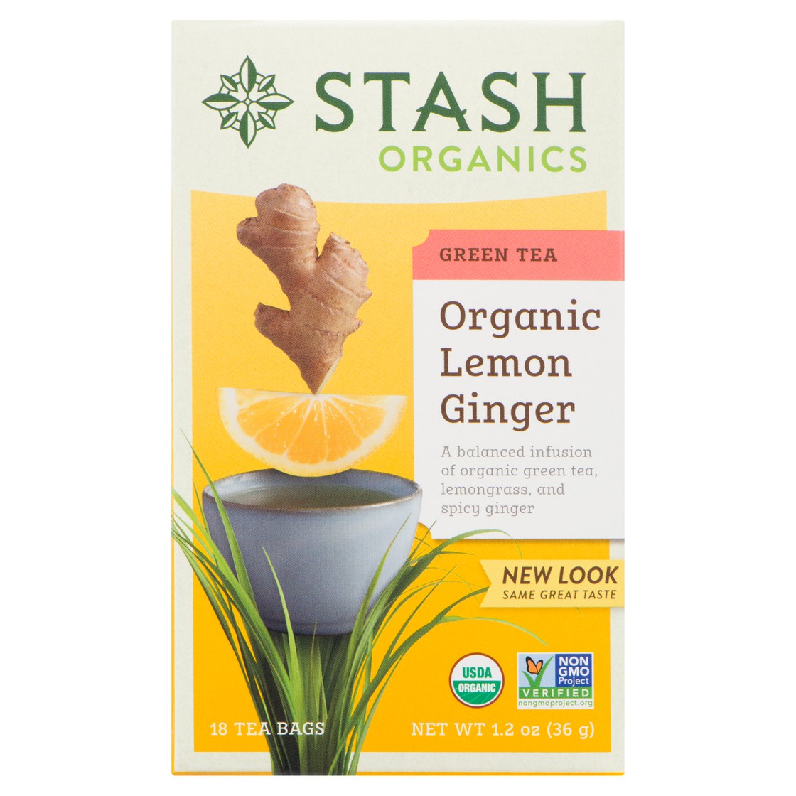 Stash Organic Green Tea Lemon Ginger 18 Tea Bags - Voilà Online ...