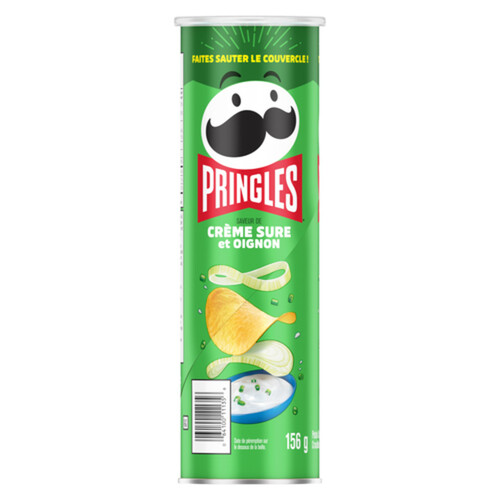 Pringles Canned Potato Chips Sour Cream & Onion 156 g