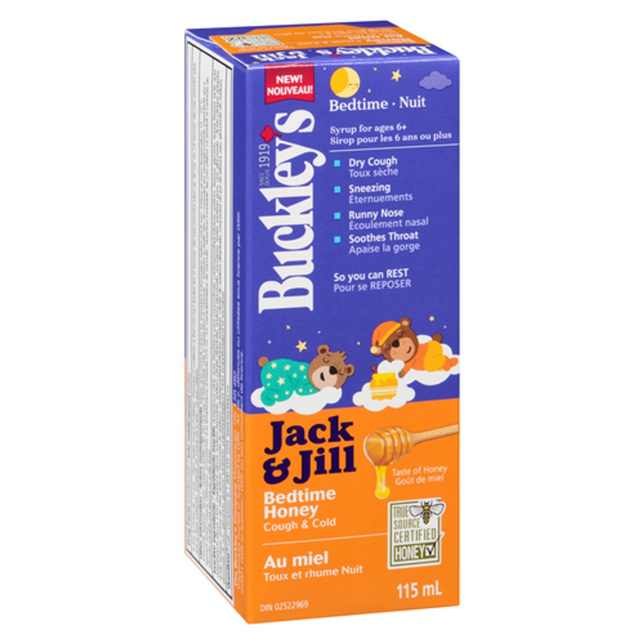 Buckley's Jack & Jill Syrup Bedtime Cough & Cold Honey 115 ml - Voilà ...
