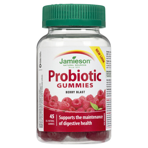 Jamieson Probiotic Supplements Gummies Berry Blast 45 Count