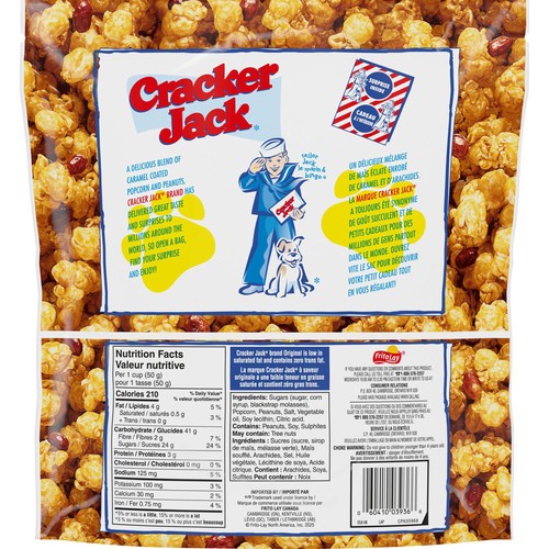 Cracker Jack Original Popcorn and Peanuts Caramel Coated 200 g