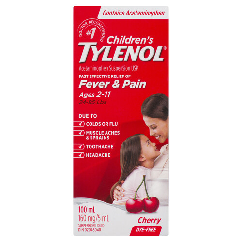 Tylenol Children Liquid Fever Relief Cherry 100 ml