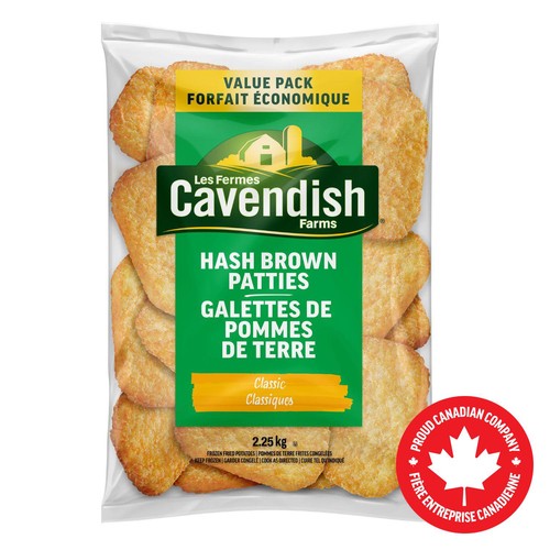 Cavendish Farms Classic Hash Brown Patties Club Pack 2.25 kg