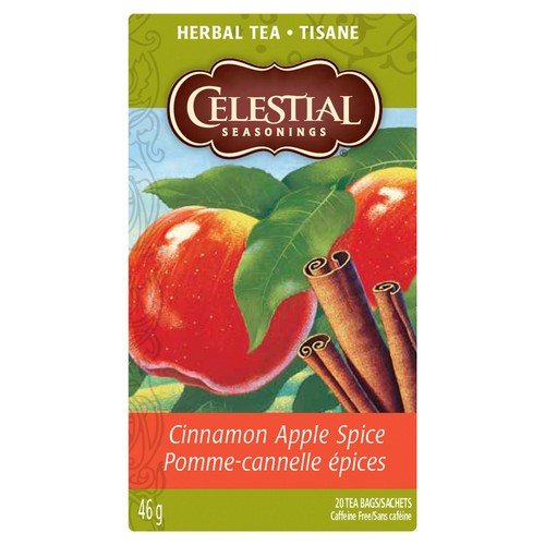 Celestial Seasonings Herbal Tea Apple Cinnamon Spice 20 Tea Bags