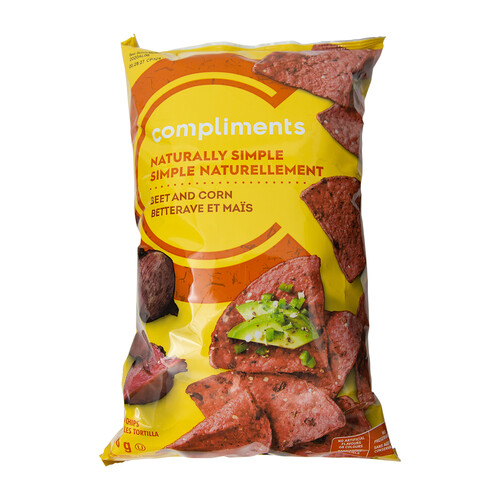 Compliments Naturally Simple Tortilla Chips Beet And Corn 198 g