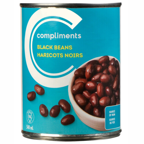 Compliments Black Beans 540 ml