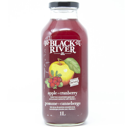 Black River Juice Apple Cranberry 1 L (bottle)