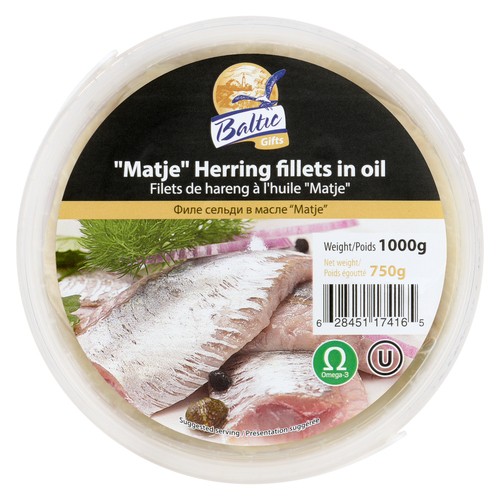 Baltic Gifts Matje Herring Fillet In Oil 1 kg