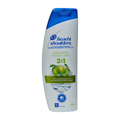Head & Shoulders 2 In 1 Shampoo and Conditioner Green Apple 400 ml