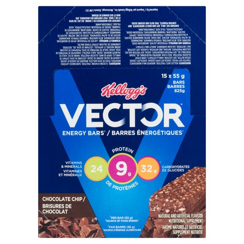 Kellogg's Vector Energy Bar Chocolate Chip 15 x 55 g