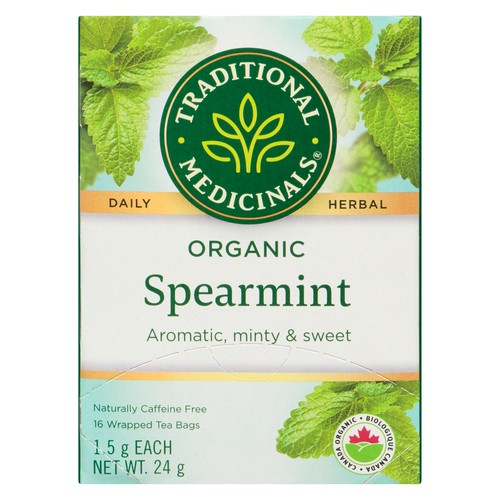 Traditional Medicinals Tea Spearmint 16 Tea Bags 