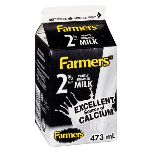 Farmers 2% Milk Partly Skimmed 473 ml