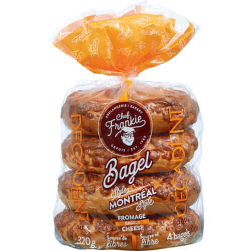 Chef Frankie Decadent Cheese Bagel Montreal Style 320 g (frozen)