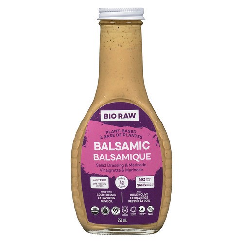 Bio Raw Plant Based Salad Dressing & Marinade Balsamic 250 ml