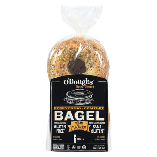 O'Doughs Gluten-Free Thins Bagels Everything 300 g (frozen)