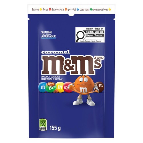 M&M's Chocolate Caramel Stand Up Pouch 155 g