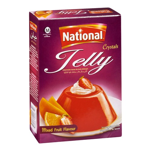 National Jelly Crystal Mix Fruit 90 g