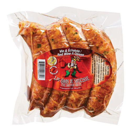 The Sausage Guys Frozen Sausage Red Wine And Chives 325 g