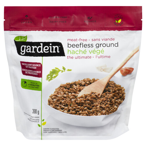 Gardein Gluten-Free Vegan Frozen Meals Beefless Ground 390 g