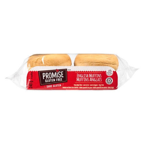 Promise Gluten Free English Muffins 4 Pack 240 g (frozen)
