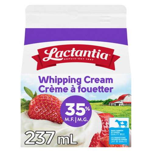 Lactantia Whipping Cream 35 237 ml Voilà Online Groceries & Offers