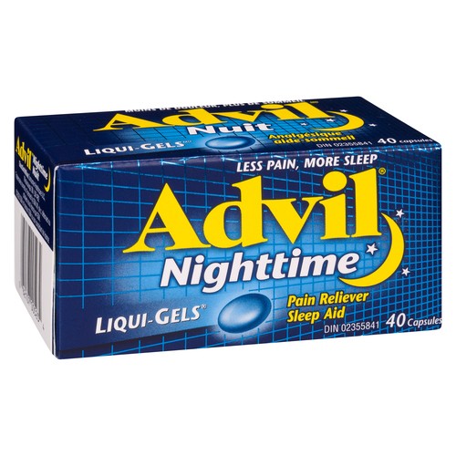 Advil Nightime Sleep Aid Liqui-Gels 40 Capsules
