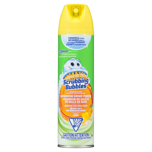 Scrubbing Bubbles Bathroom Grime Fighter Bathroom Cleaner and Disinfectant Citrus Scent 623g
