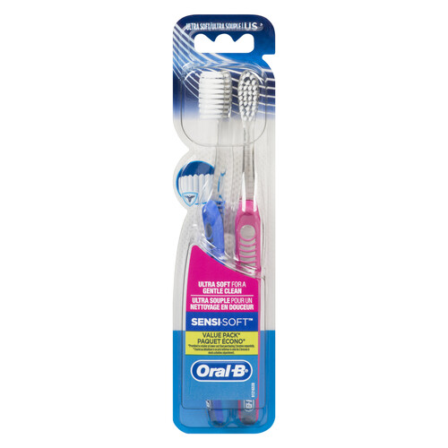 Oral-B Manual Toothbrushes Sensitive Soft 2 Pack