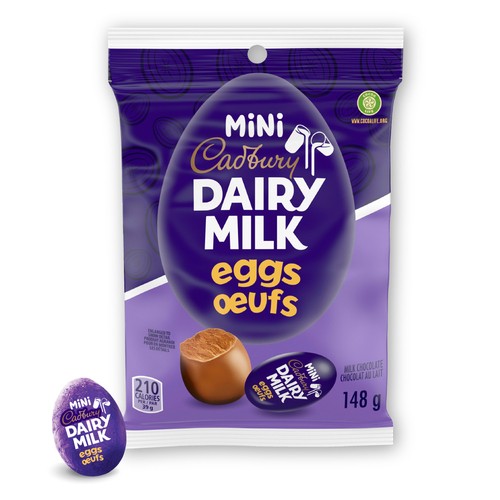 Cadbury Dairy Milk Mini Solid Filled Easter Chocolate Eggs Individually Wrapped 148 g