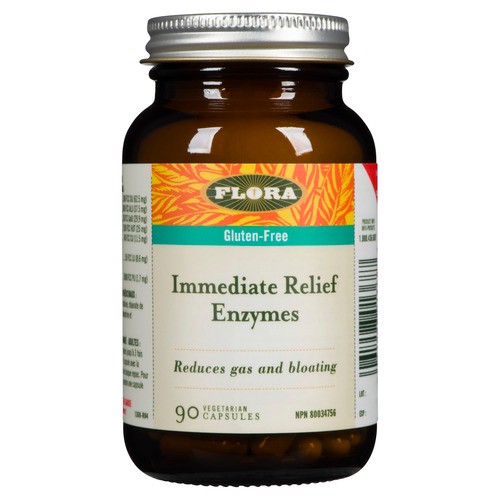 Flora Immediate Relief Digestive Enzymes Immediate Relief 90 EA