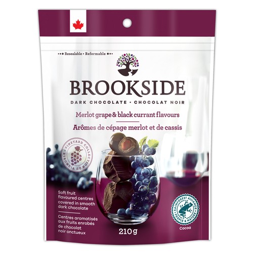Brookside Dark Chocolate Merlot Grape & Black Currant 210 g