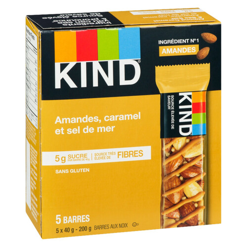 Kind Gluten-Free Granola Bar Caramel Almond & Sea Salt 5 x 40 g