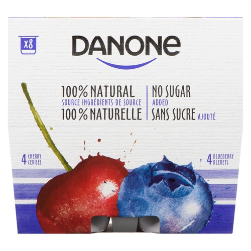 Danone Yogurt Blueberry Cherry 8 x 100 g