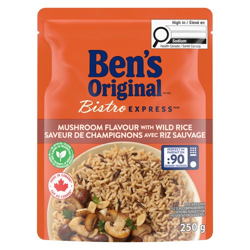 Ben's Original Bistro Express Rice Mushroom Long Grain & Wild 250 g