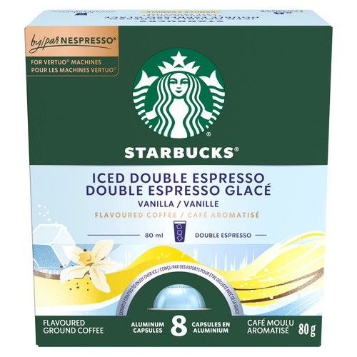 Starbucks Iced Double Espresso Vanilla For Nespresso Vertuo 80 g