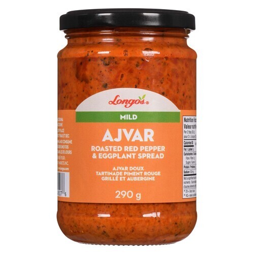 Longo's Roasted Red Pepper Ajvar Spread Mild 290 g